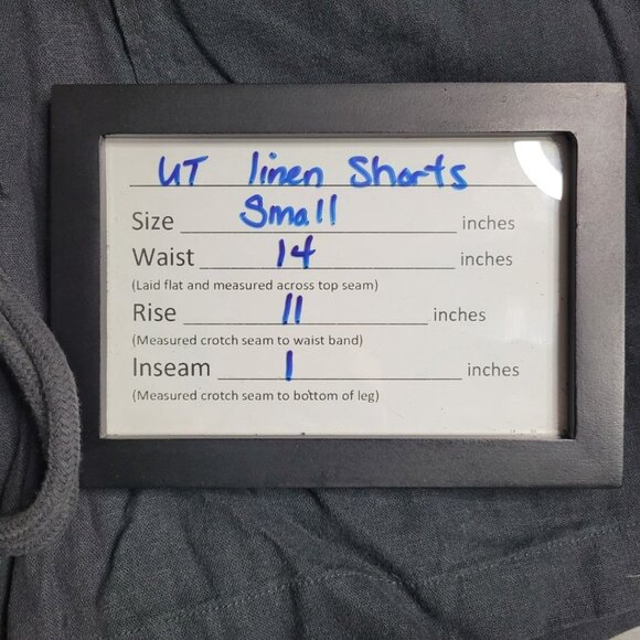 Universal Threads Gray Linen Shorts High Waisted Womens Size Small Adjustable - Picture 5 of 10